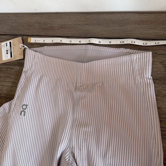 NWT [On Running] All-Day Ribbed Flare Legging Pants, Orchid Lilac, Women's Sz S - Picture 9 of 14
